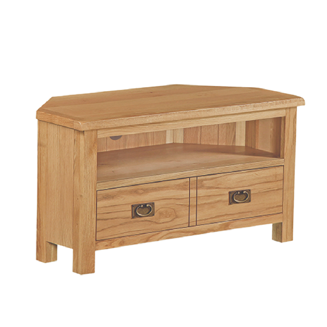 Tavistock oak corner Tv Unit