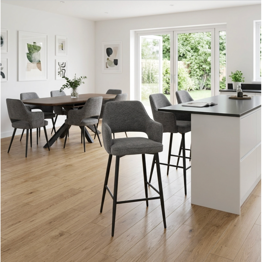 Ted Bar Chair - Dark Grey