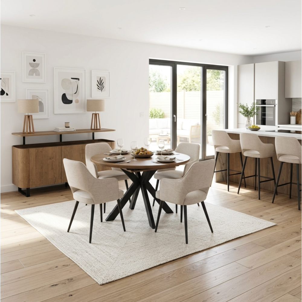 Boston Round Table 1200mm/1650mm extending table