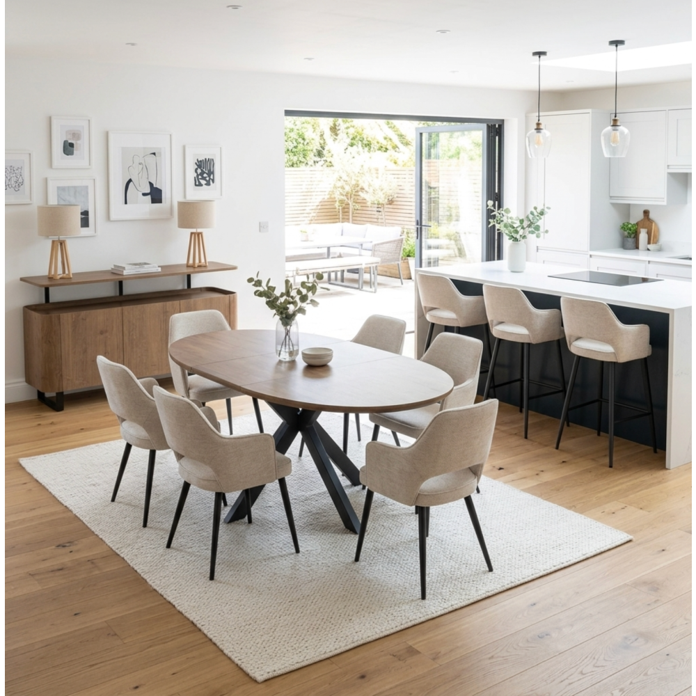 Boston Round Table 1200mm/1650mm extending table