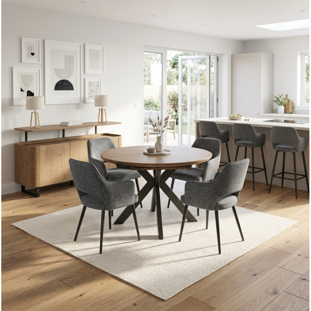 Boston Round Table 1200mm/1650mm extending table