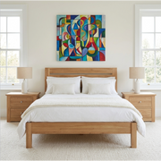 Torino Oak Slatted bed