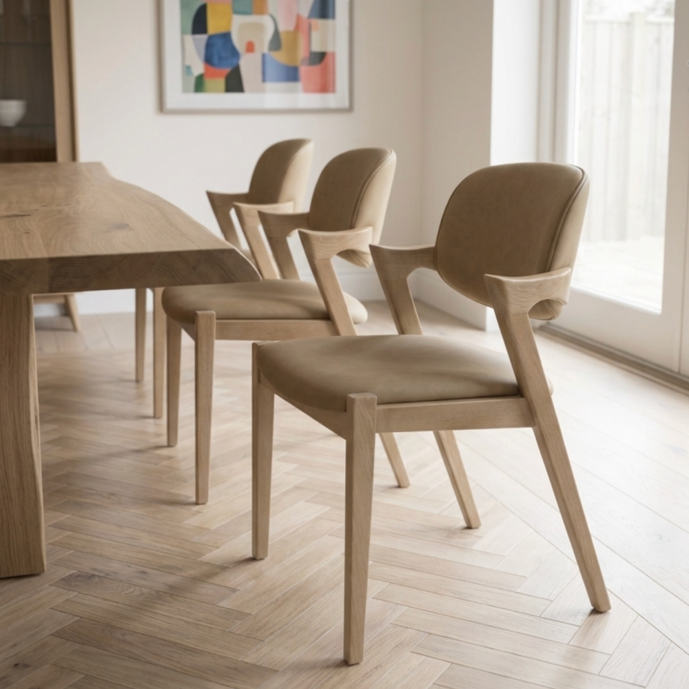 Mila Mila Camel PU Dining Chair