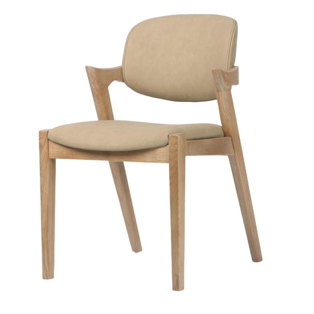Mila Mila Camel PU Dining Chair