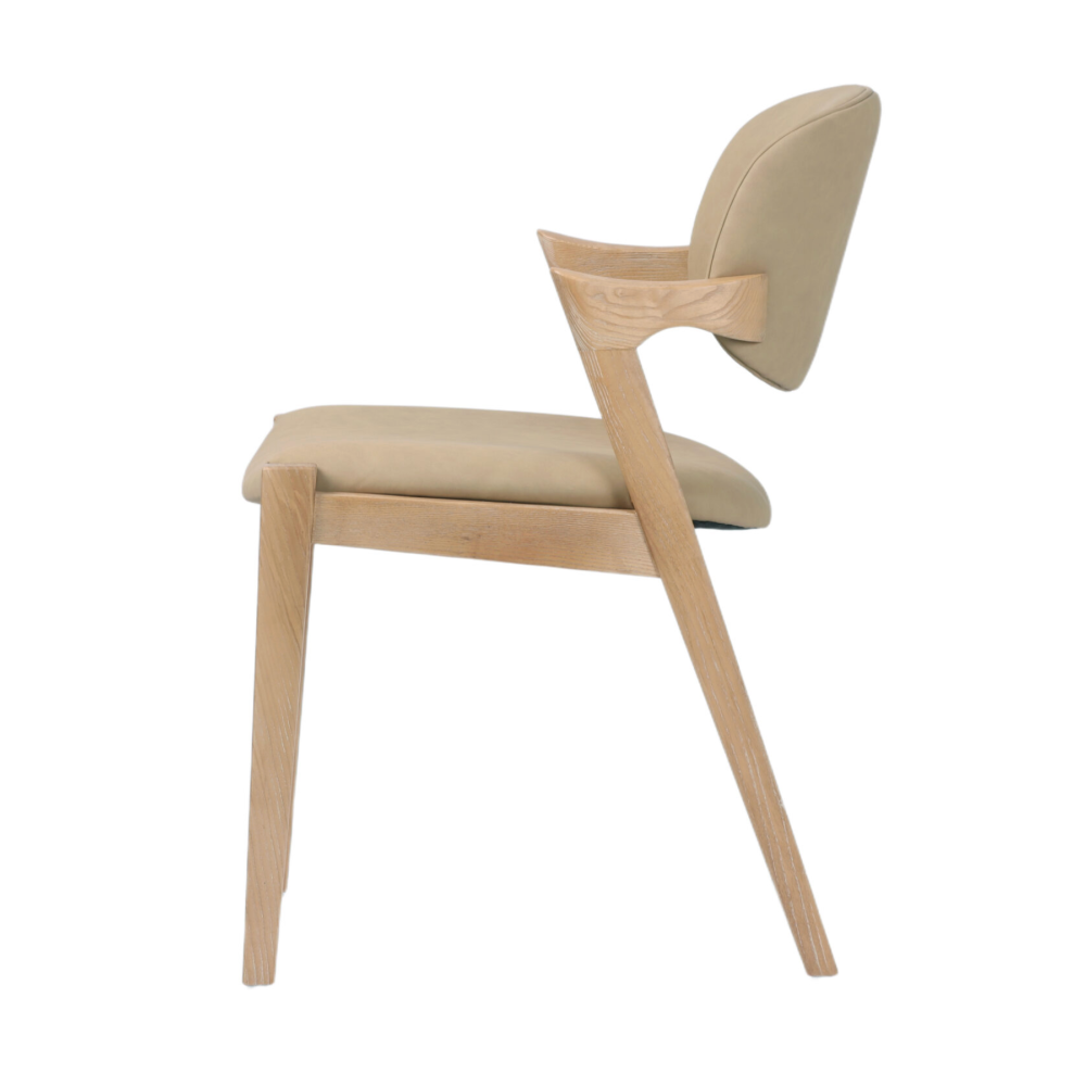 Mila Mila Camel PU Dining Chair
