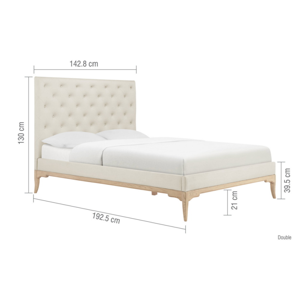 Willis & Gambier Toulon Low Foot End Bed Cream