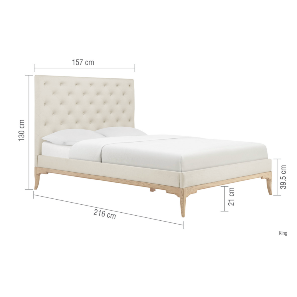 Willis & Gambier Toulon Low Foot End Bed Cream