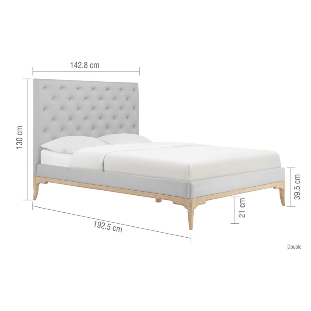 Willis & Gambier Toulon Low Foot End Bed Grey