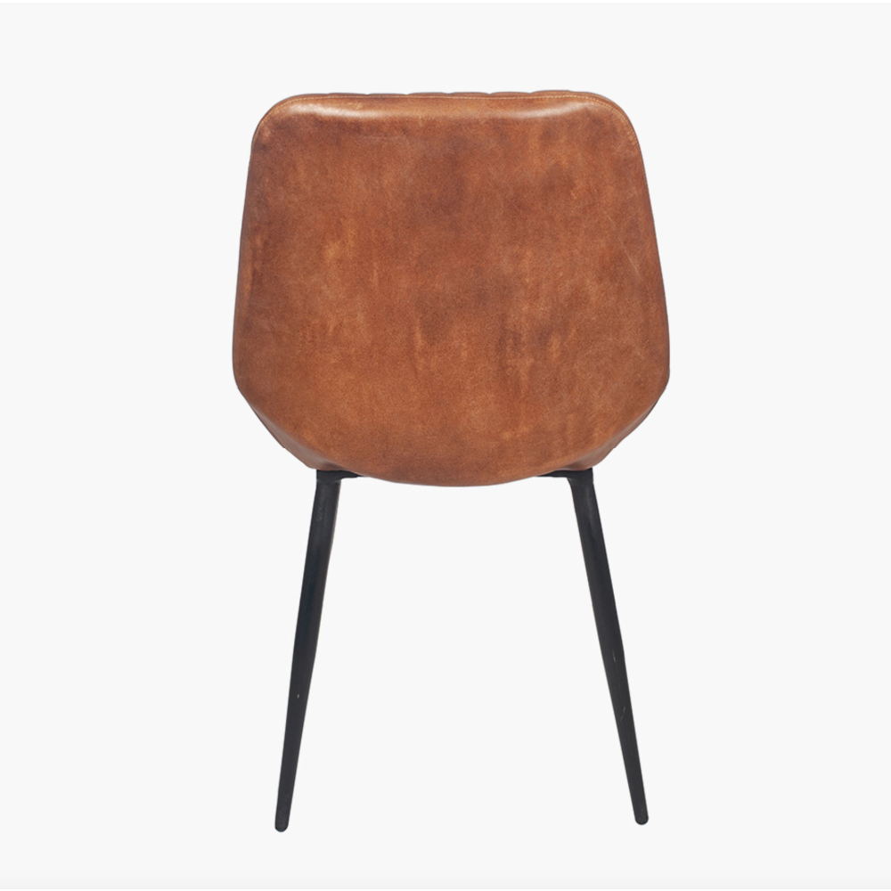 Pembroke /Angelo Leather Dining Chairs in Tan