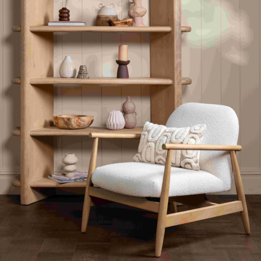 LARA ARM CHAIR (WHITE)