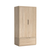 Portobello Washed Oak Double Wardrobe