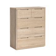 Portobello Washed Oak 2 over 3 Drawer Chest