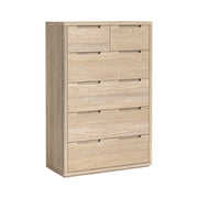 Portobello Washed Oak 2 over 4 Drawer Chest