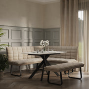 Aura Corner Dining Bench complete with lower bench Right Hand Side Facing