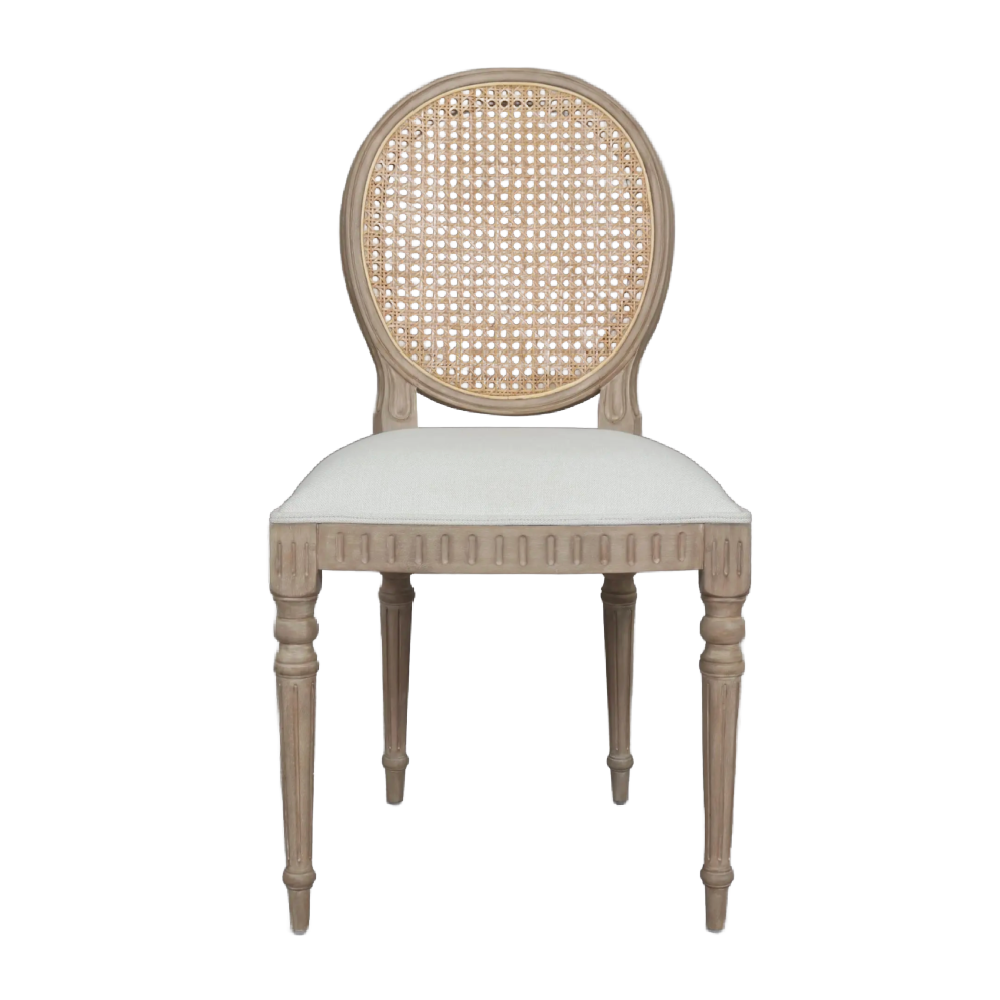 Willow Rattan Back Dining Chair – Timber Wash !New!