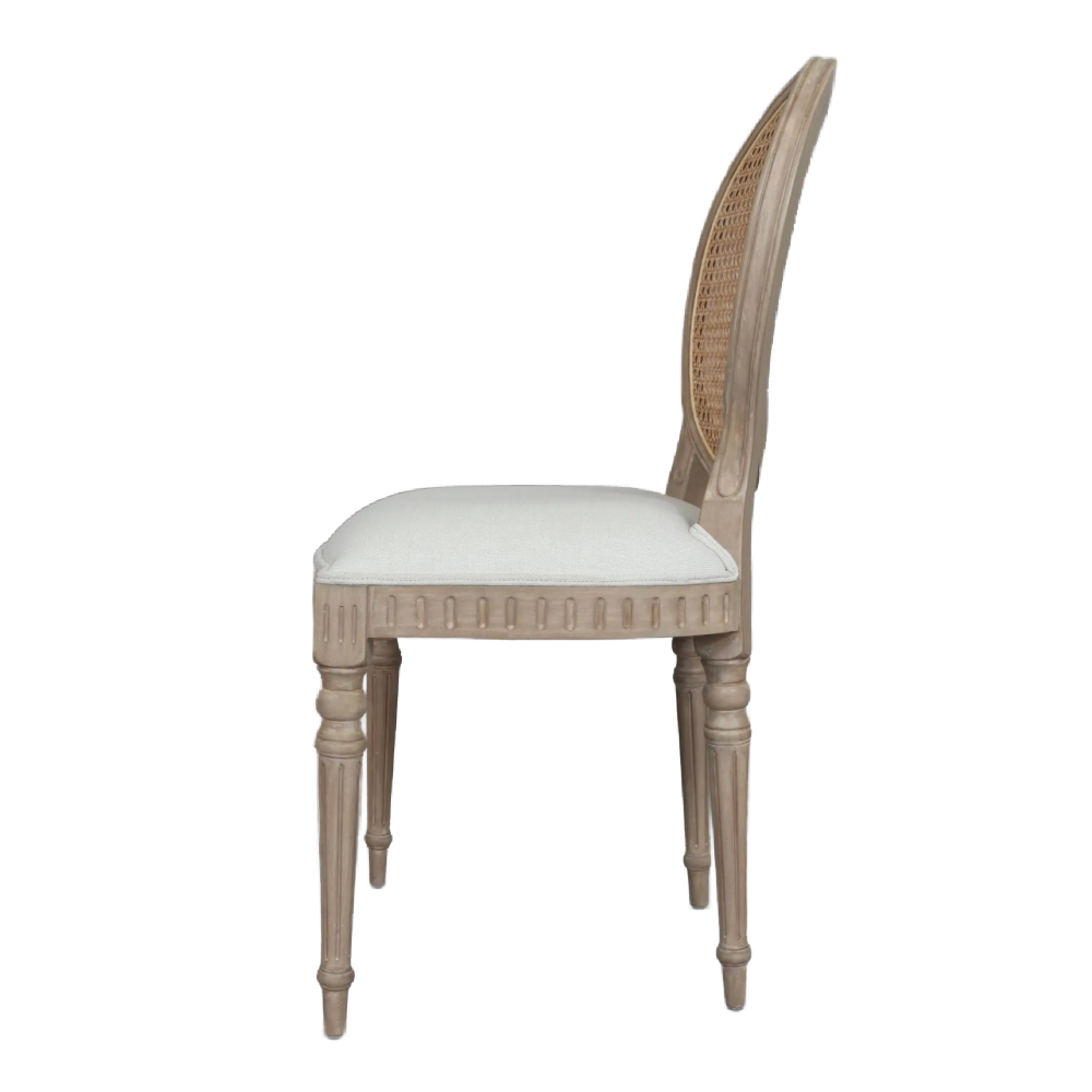 Willow Rattan Back Dining Chair – Timber Wash !New!