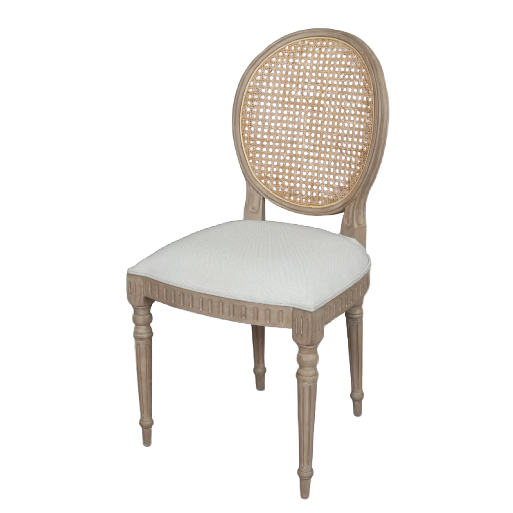 Willow Rattan Back Dining Chair – Timber Wash !New!