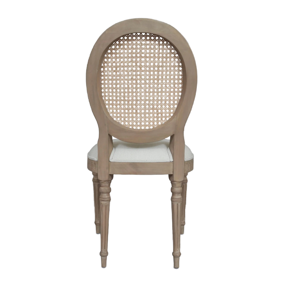 Willow Rattan Back Dining Chair – Timber Wash !New!