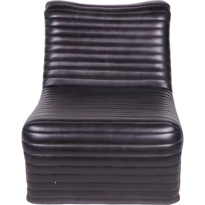 Trinity Occasional Leather Chair in Charcoal