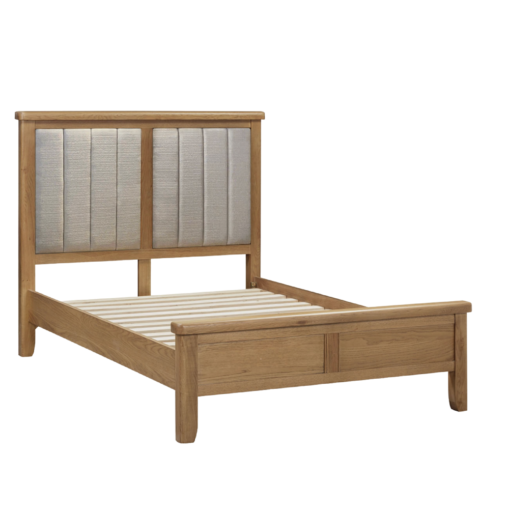 Tewkesbury Smoked Oak Upholstered Hall Bench