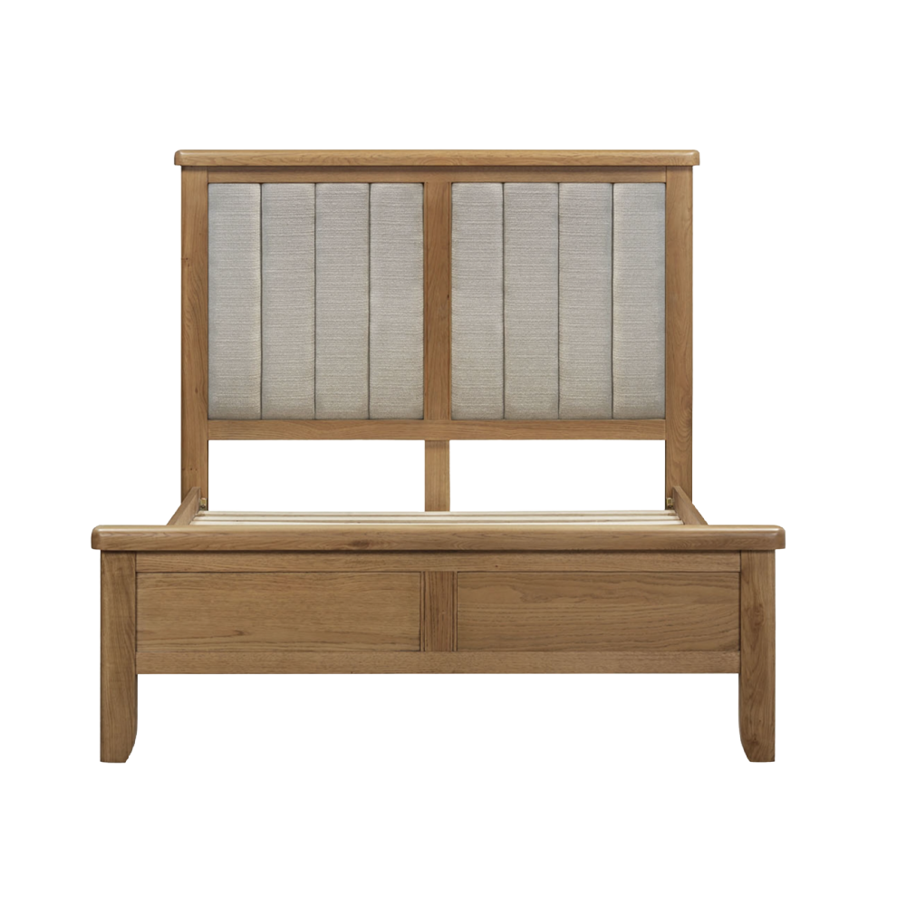 Tewkesbury Smoked Oak Upholstered Hall Bench