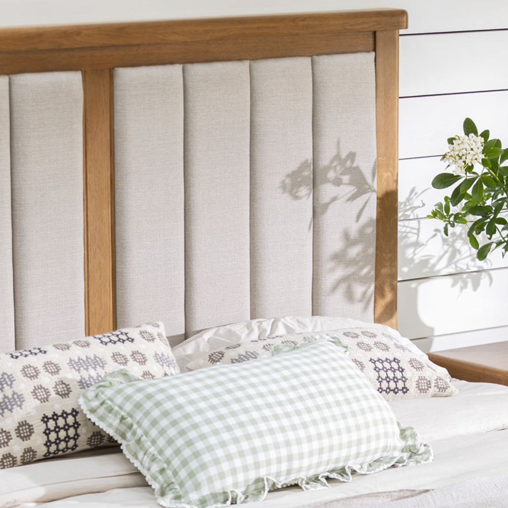 Tewkesbury Smoked Oak Upholstered Hall Bench