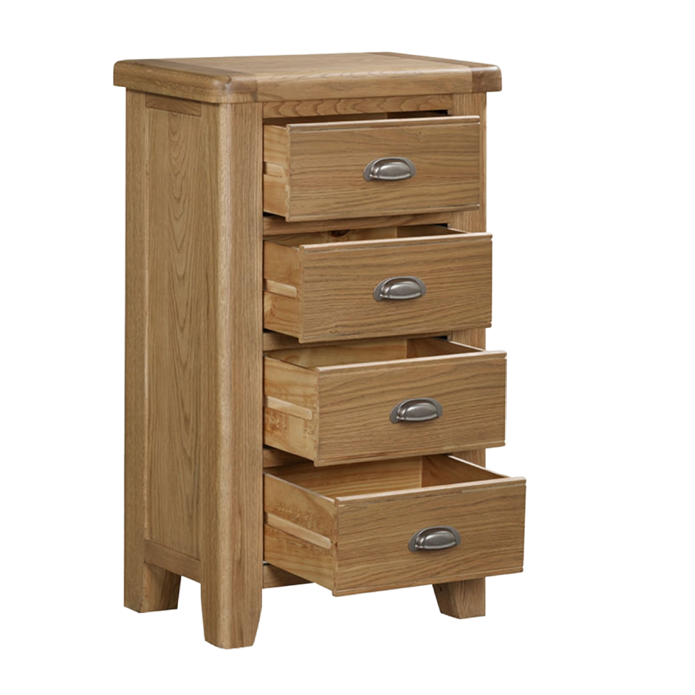 Tewkesbury Smoked Oak 5 Drawer Tall Chest