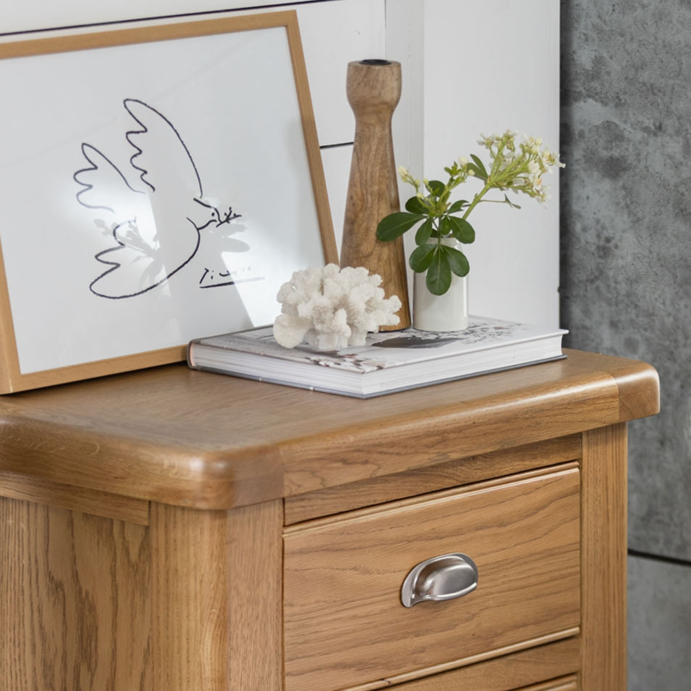 Tewkesbury Smoked Oak 5 Drawer Tall Chest