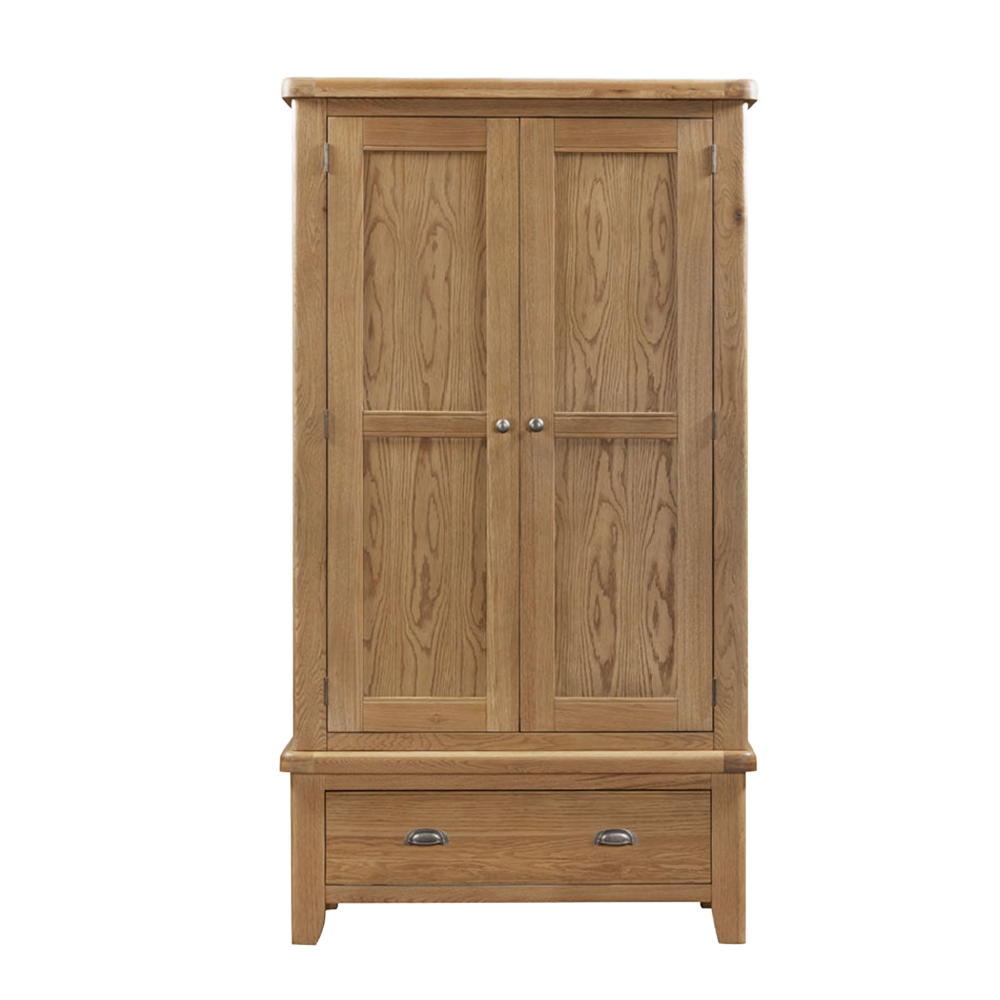 Tewkesbury Smoked Oak Wardrobe