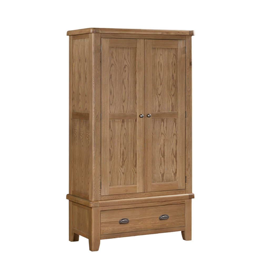Tewkesbury Smoked Oak Wardrobe