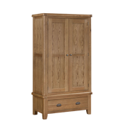 Tewkesbury Smoked Oak Wardrobe