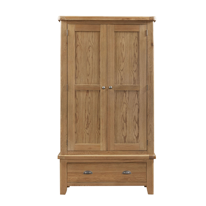 Tewkesbury Smoked Oak Wardrobe