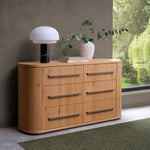 Vega Knotty Oak & Weathered Oak 6 Drawer Chest