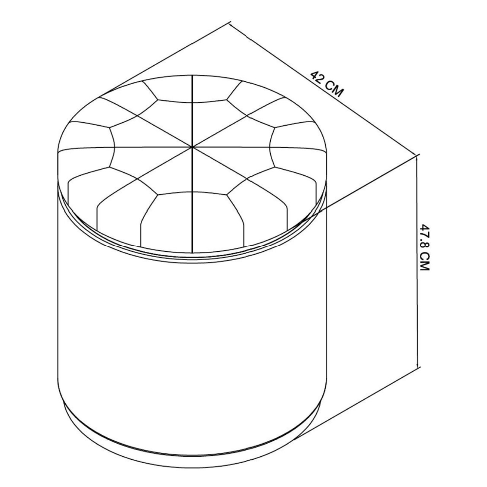 Vega Knotty Oak & Weathered Oak Storage Stool - Pearl Velvet Fabric