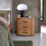 Vega Knotty Oak & Weathered Oak 3 nDrawer Bedside