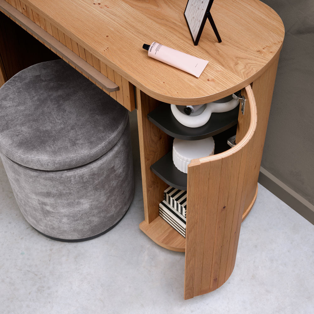 Vega Knotty Oak & Weathered Oak Dressing Table