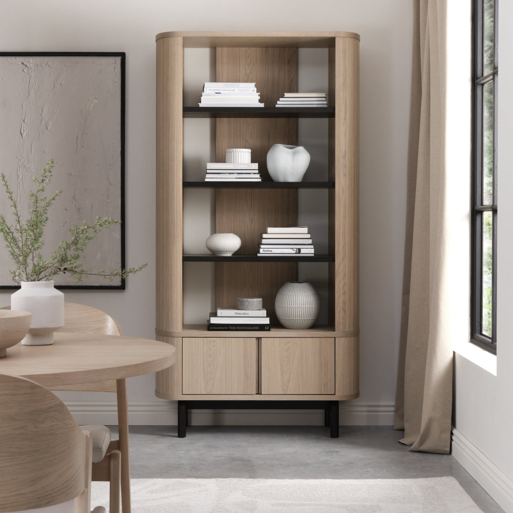 Vega Scandi Oak & Peppercorn Display Unit