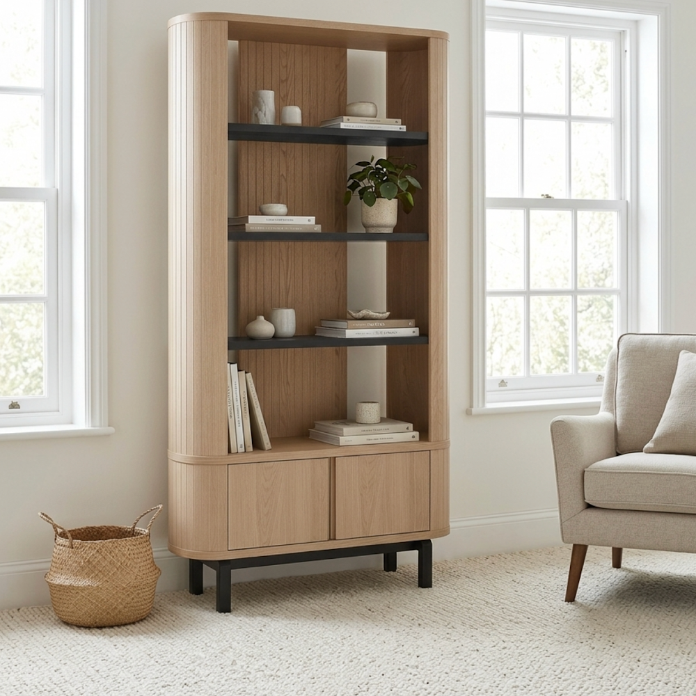 Vega Scandi Oak & Peppercorn Display Unit