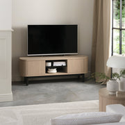 Vega Scandi Oak & Peppercorn Entertainment Unit