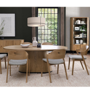 Vega Rustic Oak & Peppercorn 4 Seater Table