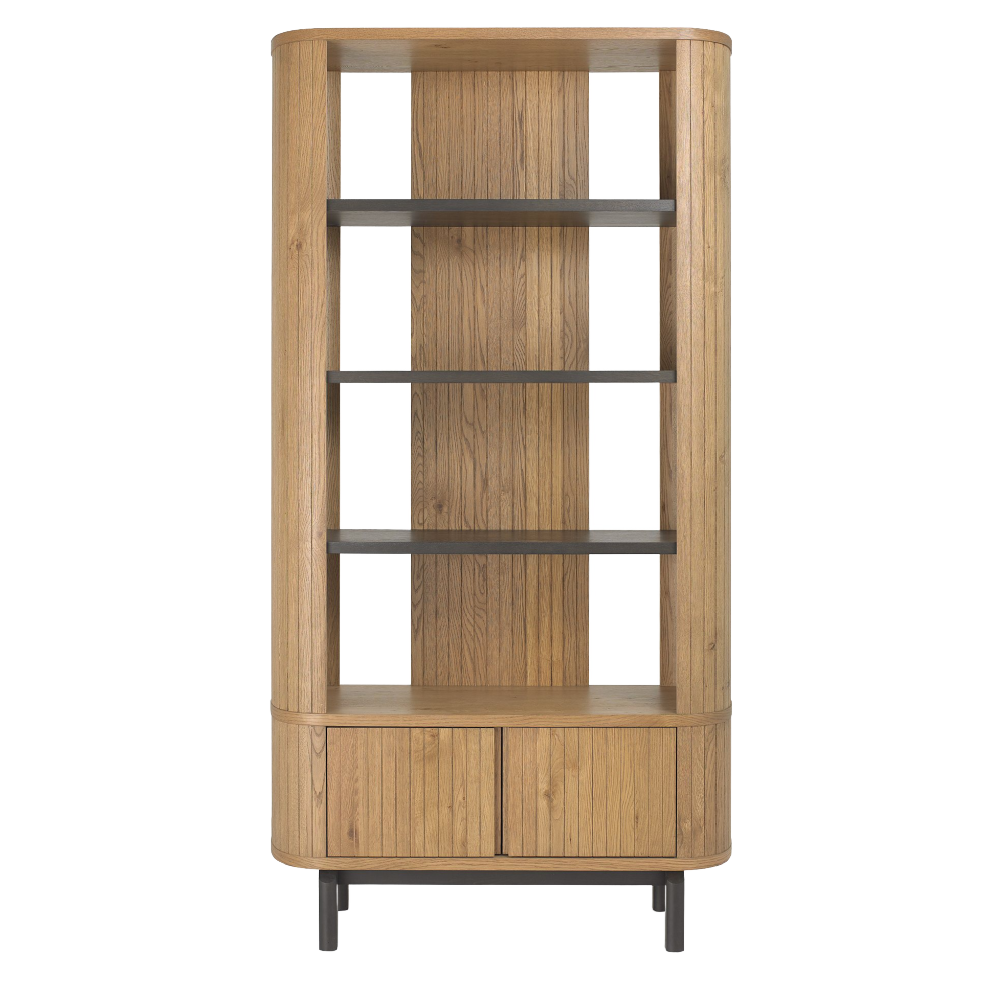 Vega Rustic Oak & Peppercorn Display Unit