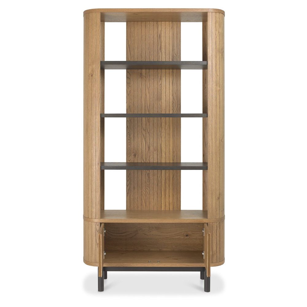 Vega Rustic Oak & Peppercorn Display Unit