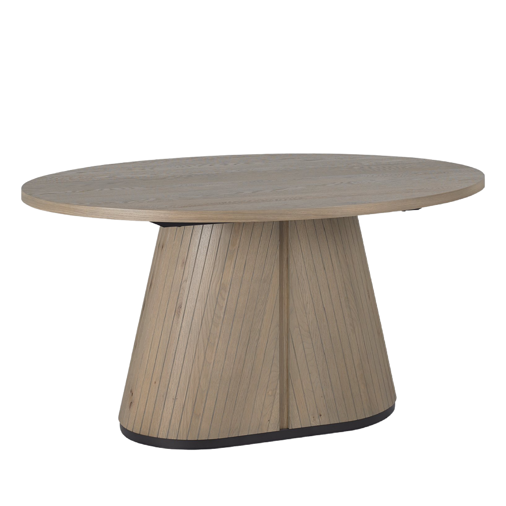 Vega Grey Oiled Oak & Peppercorn 4 Seater Table