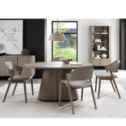 Vega Grey Oiled Oak & Peppercorn 6 Seater Table