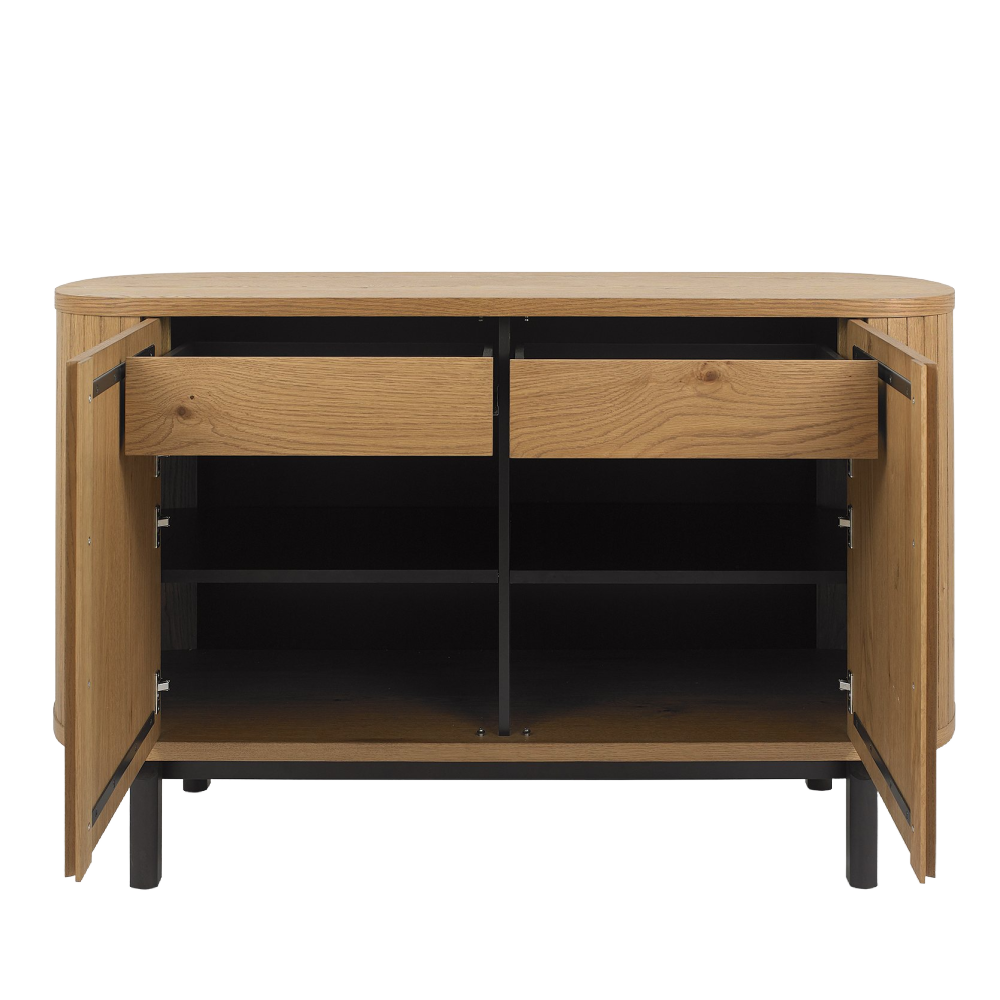 Rustic Oak Vega 2 Door Sideboard