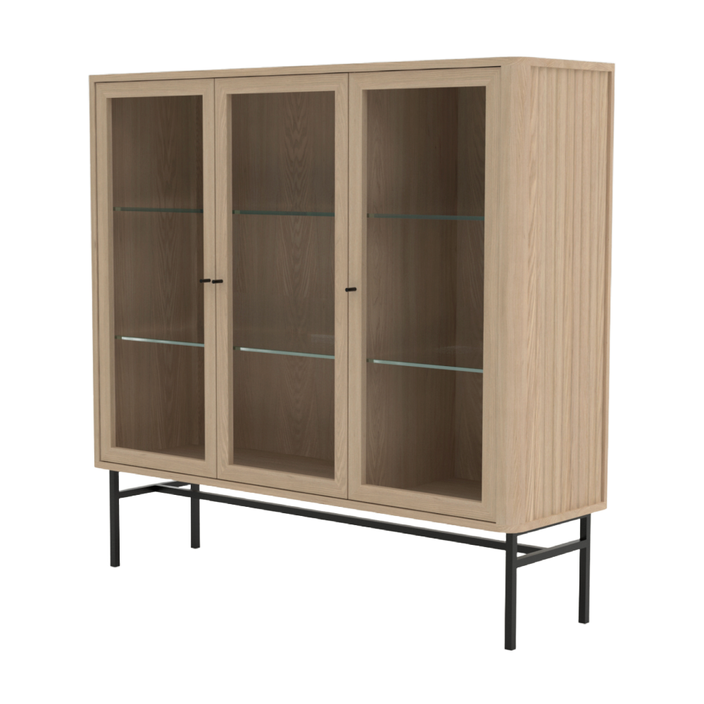 Kristensen Velvet vitrine - 3 doors