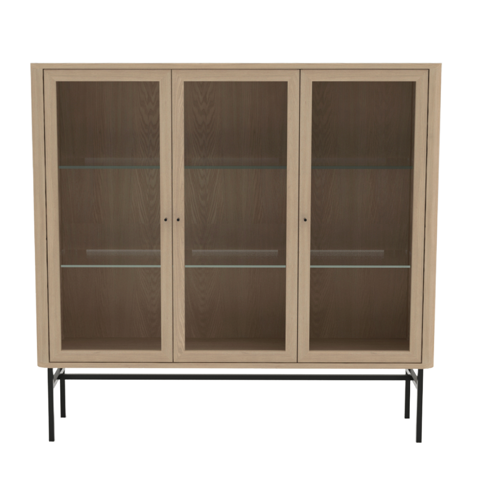 Kristensen Velvet vitrine - 3 doors