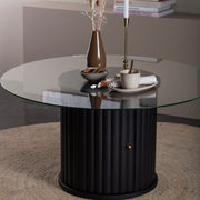 Kristensen Velvet Glass Coffee Table
