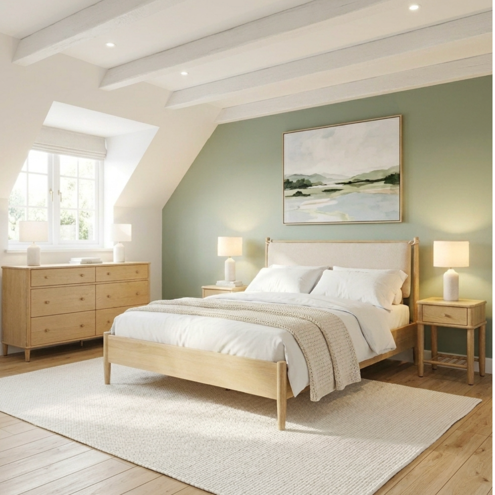 willow washed oak bedroom collection