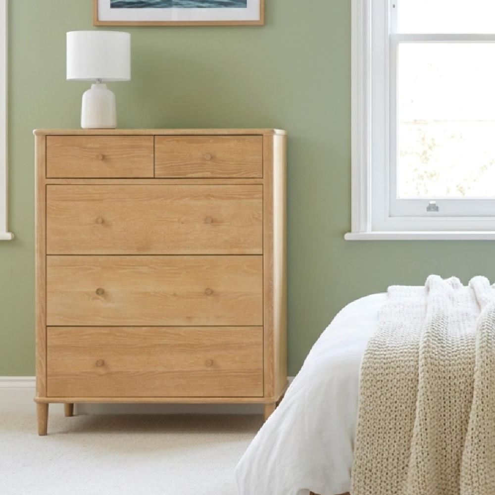 Willow washed oak 5 DRAWER CHEST